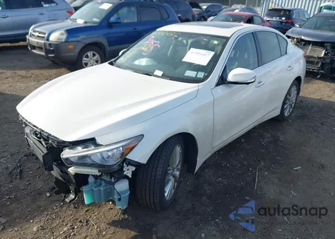 2021 Infiniti Q50 Luxe Awd z USA, uszkodzony, nr VIN JN1EV7BR8MM752221